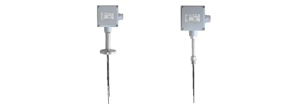 Flexible multi-point thermocouple assembly with several sensing leads and mounting fittings.