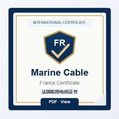 France marine cable certificate