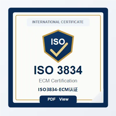 ISO3834-ECM certification